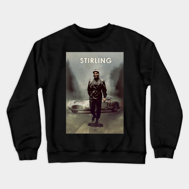 Stirling Moss - Mercedes SLR - Car Legends Crewneck Sweatshirt by Great-Peoples